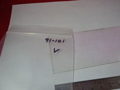 Optical Coated Glass Plate [some blemishes] Optics AS IS