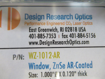 OPTICAL ZINC SELENIDE ZnSe LENS INFRARED CO2 LASER OPTICS AS PICTURED H3-A-78