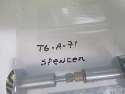 SPENCER AO SET of KNOBS STAGE ANTIQUE MICROSCOPE PART as pic T6-A-71