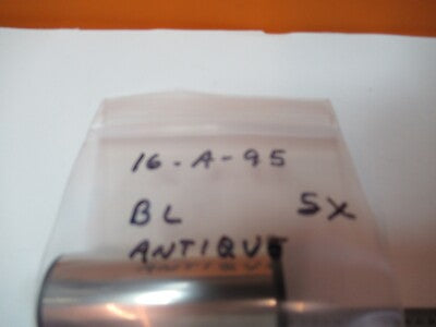 Antique Bausch & Lomb Eyepiece 5X Microscope Optics Part