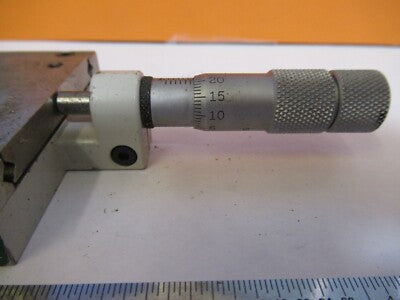 LINE TOOL POSITIONING STAGE MODEL E MICROMETER SCREW AS PICTURED &FT-1-A-46