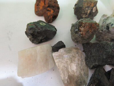 Bag of Minerals Rocks Lot Collection