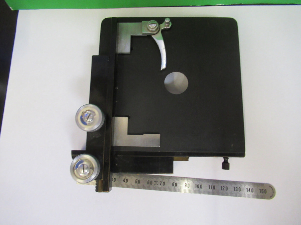 BAUSCH LOMB VINTAGE STAGE TABLE XY MICROSCOPE PART AS PICTURED &H9-C-01
