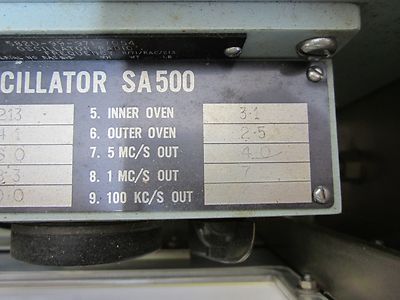 RACAL ENGLAND MA259F SULZER QUARTZ FREQUENCY STANDARD  RARE  AS IS BIN#TA-2