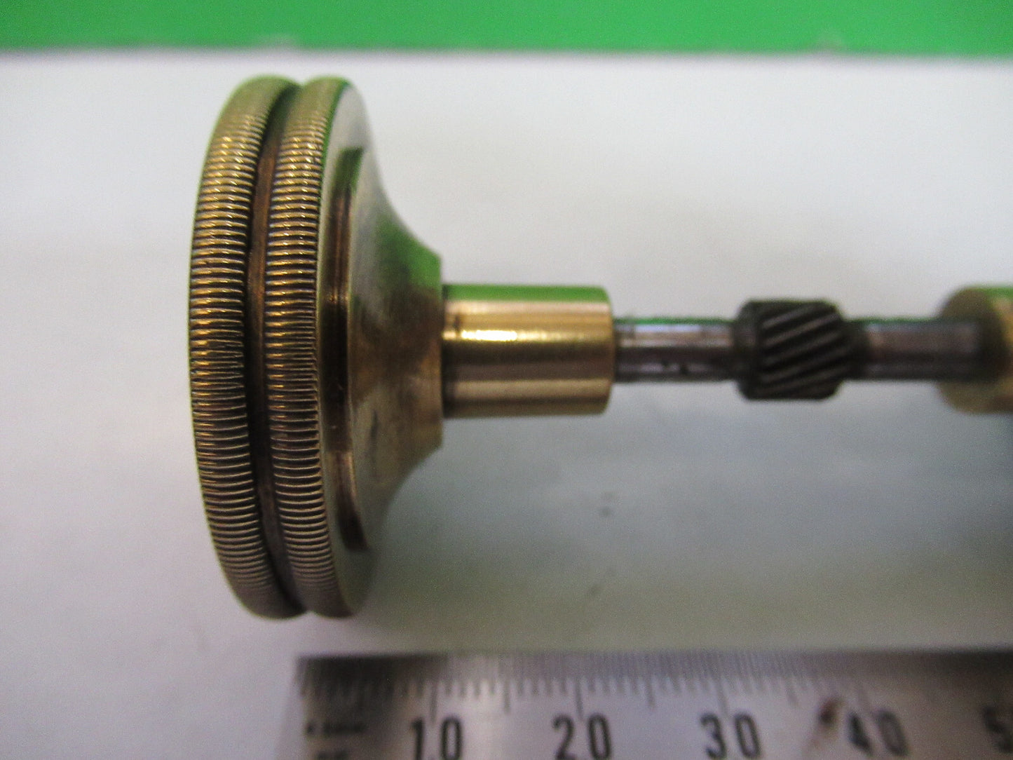 BRASS SPENCER ANTIQUE SET KNOBS GEAR MICROSCOPE PART AS PICTURED G8-A-19