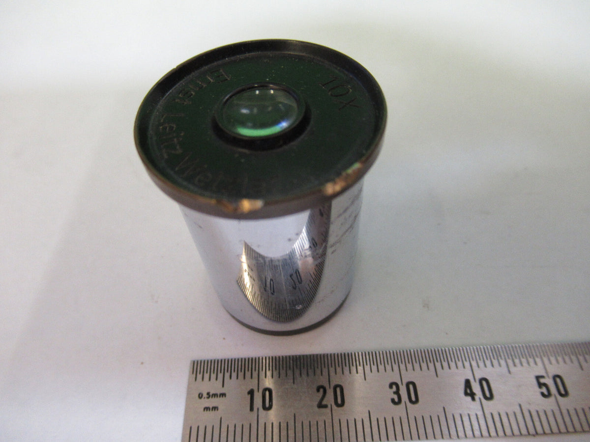 LEITZ GERMANY 10X EYEPIECE OCULAR MICROSCOPE PART AS PICTURED #s9-b-68