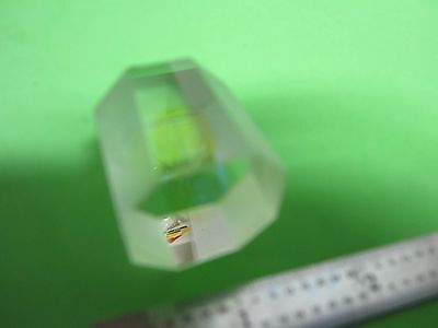 OPTICAL RARE BEAM SPLITTER OCTAGON coated in middle LASER OPTICS BIN#40-87
