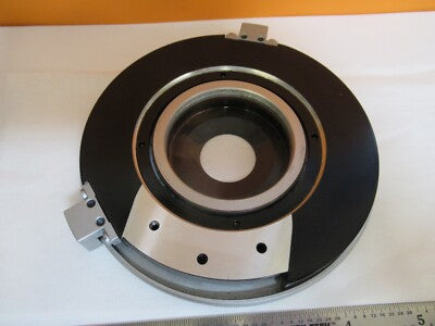 LEITZ WEZTLAR POLARIZATION STAGE ROTABLE TABLE MICROSCOPE AS PICTURED &A3-B-02