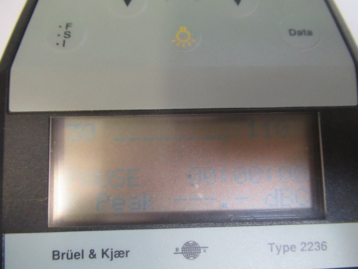 BRUEL KJAER DENMARK 2236 WITHOUT MIC SOUND LEVEL METER AS PICTURED  #H2-A-03