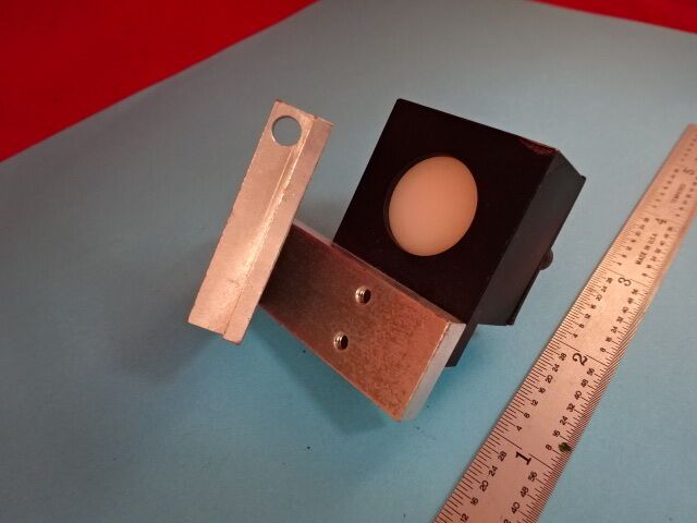 OPTISCHER SENSOR DIFFUSOR FENSTER BNC + HALTERUNG LASEROPTIK WIE BESEHEN #65-A-13