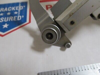 MICROMETER CLIPS STAGE JAPAN MICROSCOPE PART AS PICTURED &12-A-98