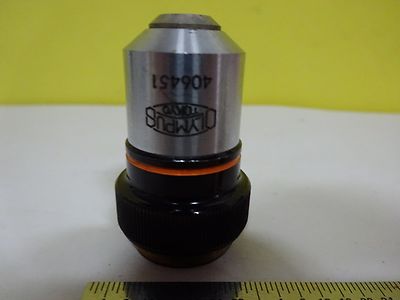 FOR PARTS MICROSCOPE OBJECTIVE OLYMPUS M10 OPTICS AS IS BIN#P7-29