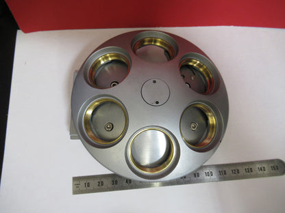 REICHERT AUSTRIA SEXTUPLE EMPTY NOSEPIECE MICROSCOPE PART AS PICTURED Y5-A-23