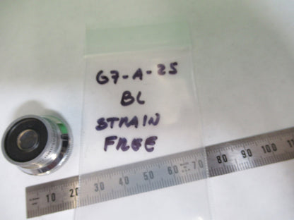BAUSCH OBJECTIVE 32mm LENS STRAIN FREE POL POLARIZATION MICROSCOPE PART &G7-A-25