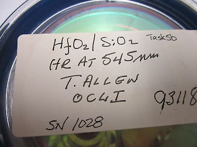 OPTISCHES HAFNIUMOXID DICHROIC FLACHSPIEGEL ZERODUR LASEROPTIK BIN#R1-30