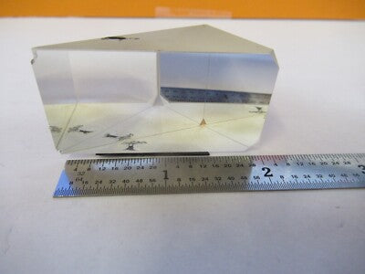 OPTICAL ZEISS GLASS PRISM HEAD MICROSCOPE PART OPTICS AS PICTURED &3K-A-12