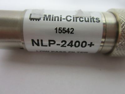 MINI CIRCUITS RF LOW PASS FILTER NLP-2400 GHz LOW NOISE BIN#B2-C-67