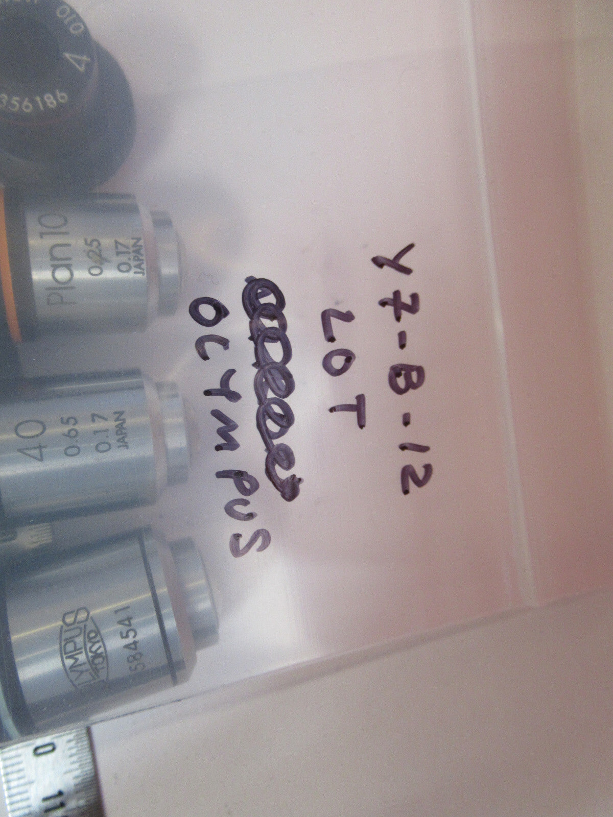 Lot Objectives Lenses Olympus Japan Optics Microscope Part
