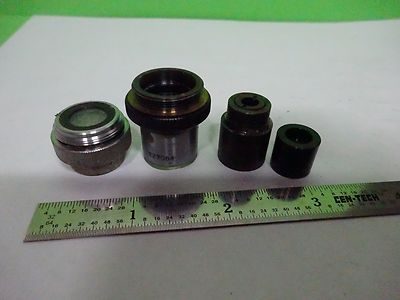 LOT 4 EA MICROSCOPE OBJECTIVES LENSES ASSORTED OPTICS #W1-05