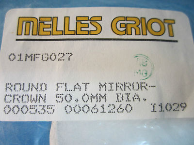 Optical Melles Griot Round Flat Mirror 50 mm Diameter Laser Optics