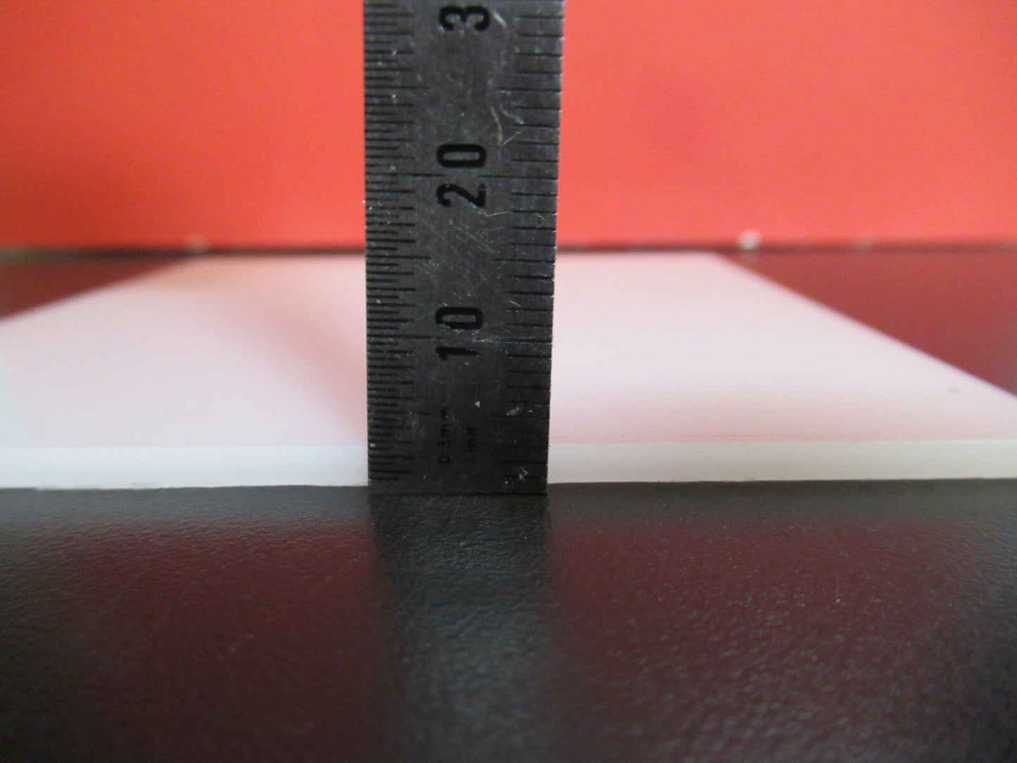 OPTICAL WHITE PLASTIC REFLECTIVE PLATE MICROSCOPE PART AS Pictured S8-B-15