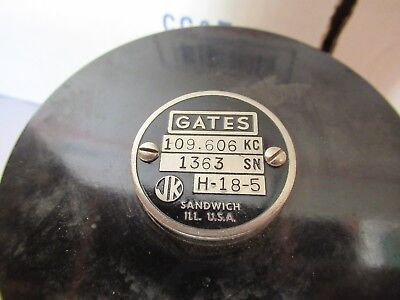 ANTIQUE JAMES KNIGHTS JK07E GATES QUARTZ CRYSTAL FREQUENCY RADIO AS PIC #60-A-02