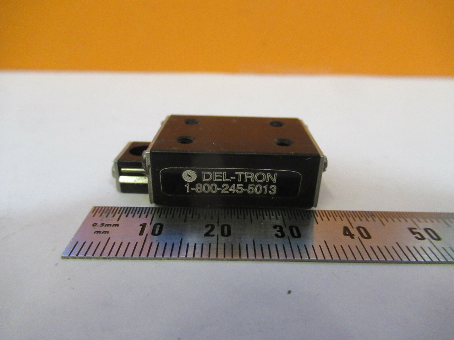 DEL-TRON MINI LINEAR POSITIONING SLIDE BEARING PART AS PICTURED #1E-FT-55