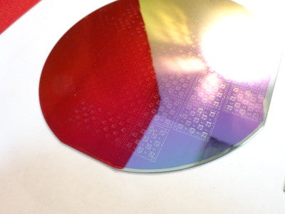 SILICON SEMICONDUCTOR WAFER WITH MICRO COMPONENTS COLLECTABLE PART AS IS &L4