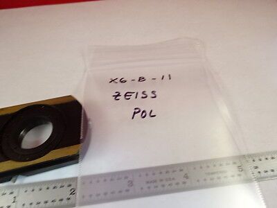 MIKROSKOPTEIL ZEISS POLARISATOR OBJEKTIVHALTER POL OPTICS AS IS #X6-B-11