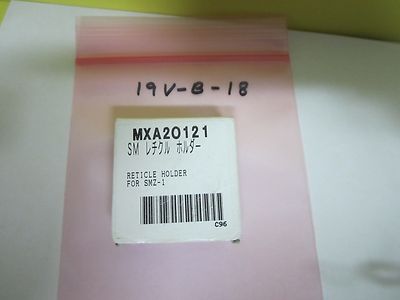 MICROSCOPE PART NIKON MXA20121 RETICLE HOLDER SMZ-1 OPTICS AS IS  BIN#19V-B-18