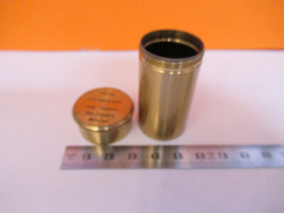 Otto Seibert Germany Empty Brass Objective Can 100X Microscope Part