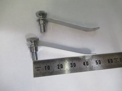 ANTIQUE SEIBERT WETZLAR GERMANY PAIR CLIPS MICROSCOPE PART AS PICTURED U9-A-06