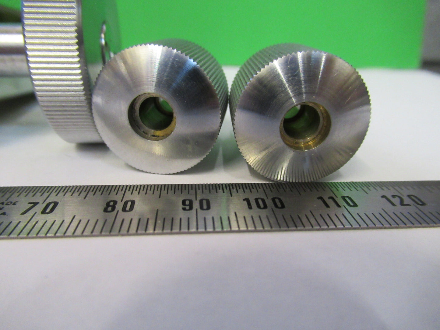 WINKEL ZEISS BRASS STAGE + KNOBS MICROSCOPE PART AS PICTURED &R3-B-27