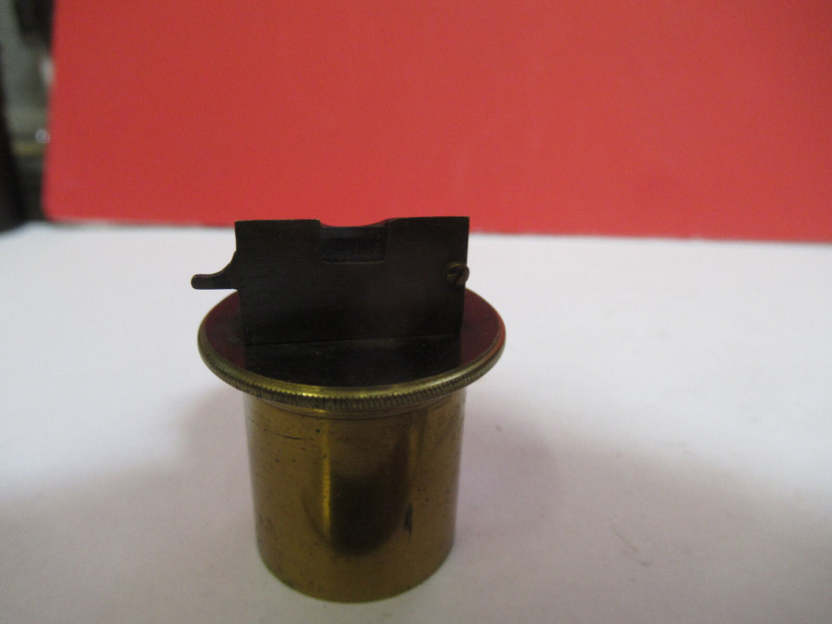 Rare Antique Brass Eyepiece Ocular Lens UK Microscope Part
