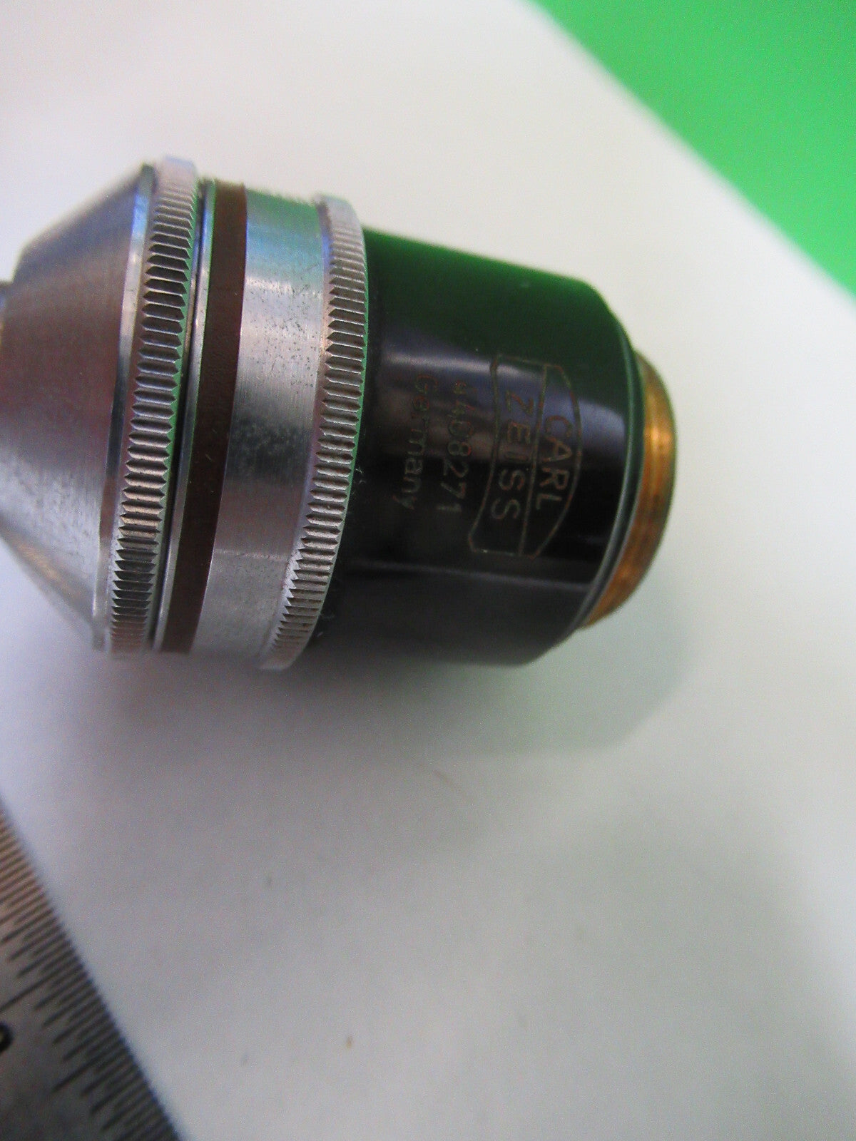 ZEISS OBJECTIVE POL 2.5X /160 POLARIZATION MICROSCOPE PART AS PICTURED F4-B-01