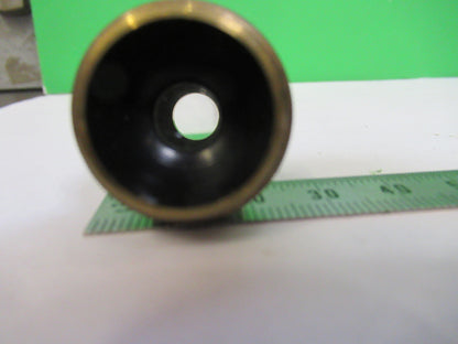 ANTIQUE BAUSCH LOMB BRASS OBJECTIVE 10X MICROSCOPE PART AS PICTURED &75-B-11