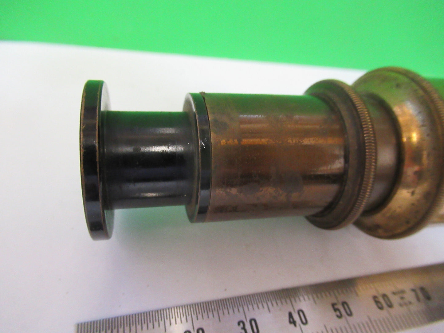 RARE CARL ZEISS JENA ANTIQUE BRASS TUBUS MICROSCOPE PART AS PICTURED #W5-B-02