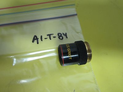 MELLES GRIOT OBJECTIVE 4X MICROSCOPE OPTICS AS IS BIN#A1-T-84