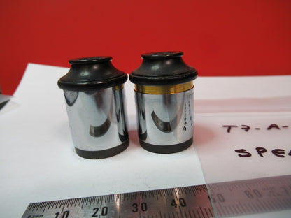 ANTIQUE SPENCER AO 10X EYEPIECE PAIR OCULAR MICROSCOPE PART AS PICTURED T7-A-64