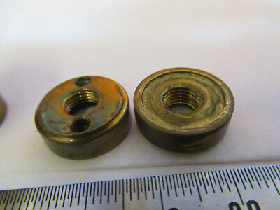 ANTIQUE BRASS SPENCER SET OF KNOBS ASSEMBLY MICROSCOPE PART AS PICTURED &F1-A-24