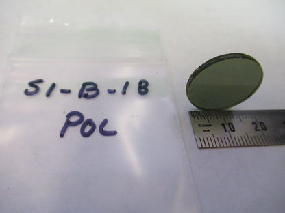 OPTICAL POL POLARIZER GLASS FILTER MICROSCOPE PART OPTICS AS PICTURED S1-B-18