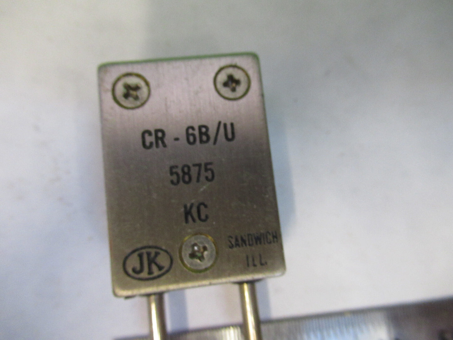 CR-68/U WWII JK CTS QUARTZ CRYSTAL FT-243 5875 KC FREQUENCY RADIO AMATEUR S1-B35