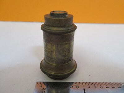 ANTIQUE BRASS OBJECTIVE MICROSCOPE PART AS PICTURED &7B-B-86