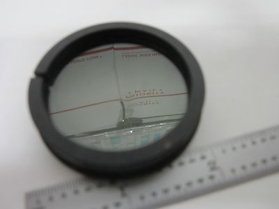MICROSCOPE PART POLARIZER PLASTIC [scratches] OPTICS AS IS BIN#R8-21