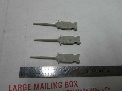 Lot 3 Ea HP Hewlett-Packard Test Mini Grabbers Dmm Test Standard