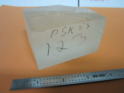 EXPERIMENTAL OPTICAL GLASS BLOCK AS IS LASER OPTICS BIN#C2