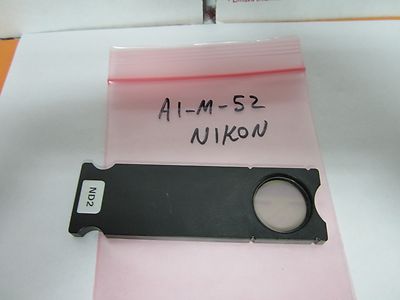 MICROSCOPE NIKON JAPAN NEUTRAL DENSITY FILTER SLIDE OPTICS BIN#A1-M-52