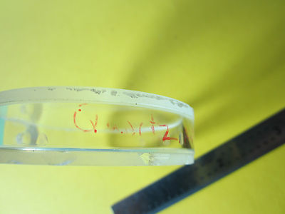 OPTISCHE UV-ZELLE QUARZ ULTRAVIOLET [abgesplittert] LASEROPTIK BIN#28-88