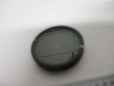MICROSCOPE PART POLARIZER POL ANALYZER [burnt spot]  OPTICS BIN#P5-32