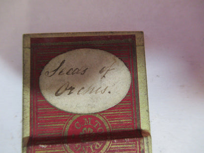 ANTIQUE VICTORIAN PREPARED SLIDE LONDON MICROSCOPE PART AS PICTURED 11-DT-C